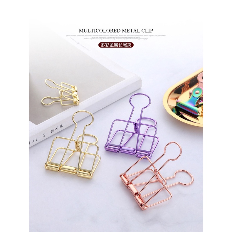 

Roemahsoelthan37. Jepitan Kertas / Clip Kertas Gold