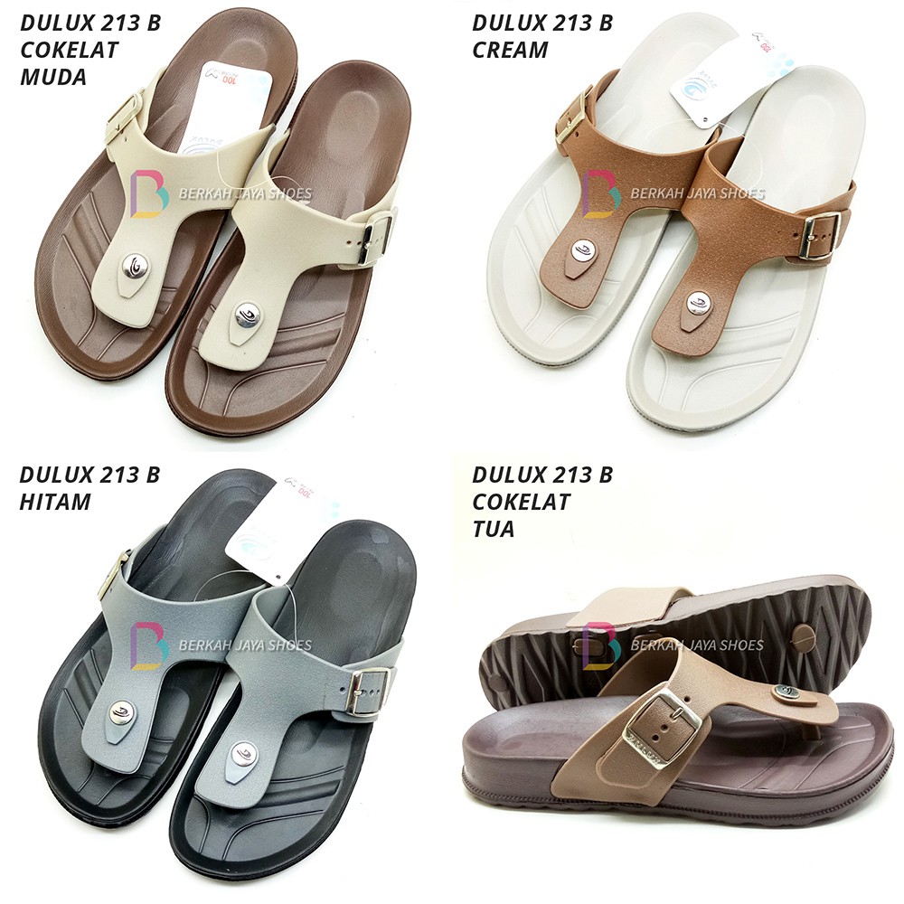 Sandal Wanita - Sandal Karet Wanita - Sandal Jepit Karet Wanita Dulux 213B Varian Warna