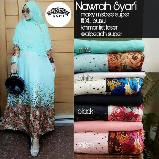 SET KHIMAR DRESS SYAR'I NAWRAH