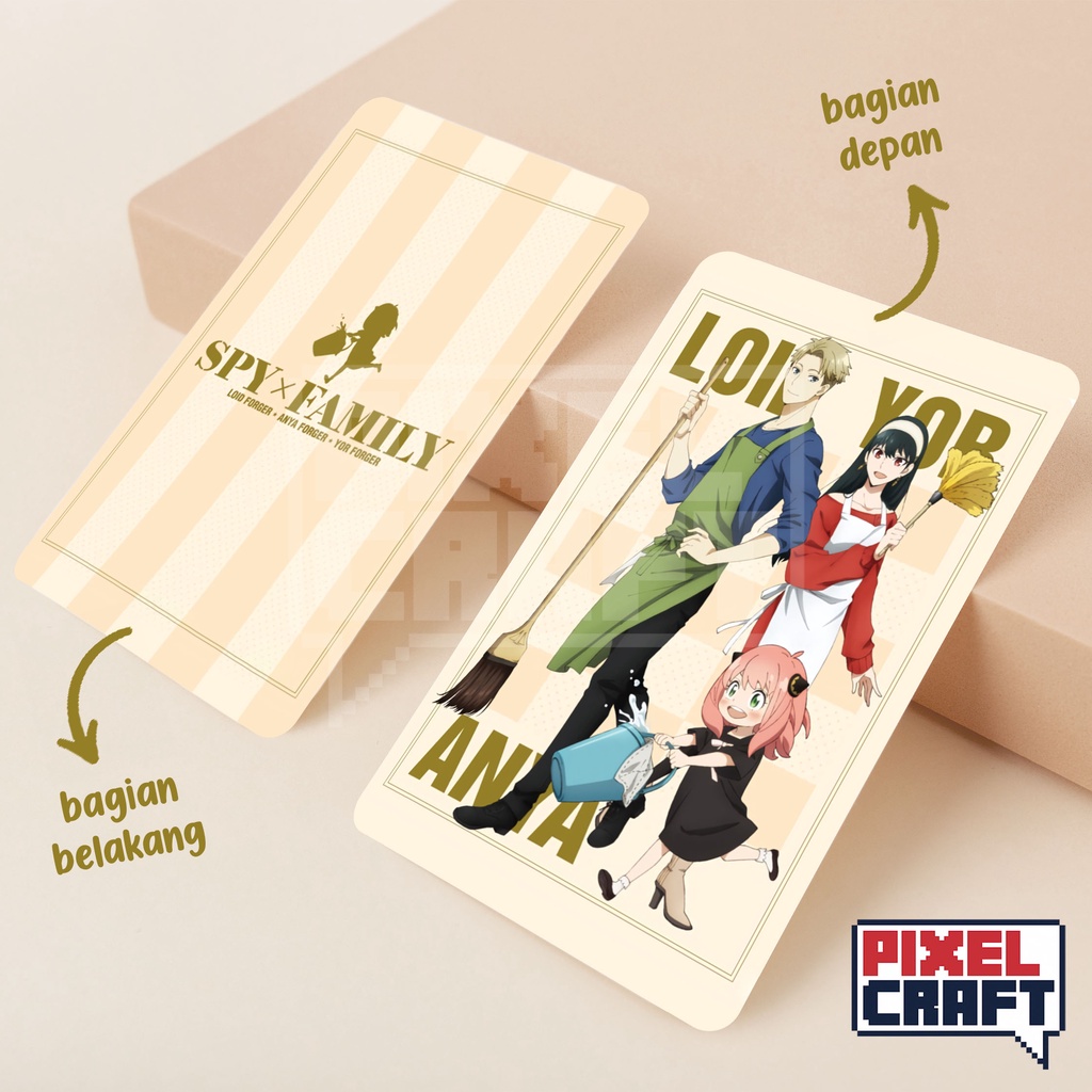 Photocard Karakter Anime SPY x FAMILY (Cleaning Ver.)
