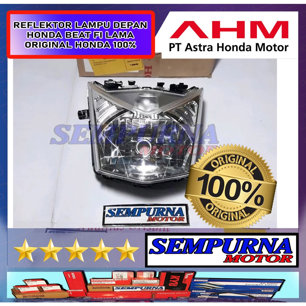 33110-K25-901 Reflektor Lampu Depan Beat Fi 2013 2014 2015 100% Original Honda Asli Ori AHM