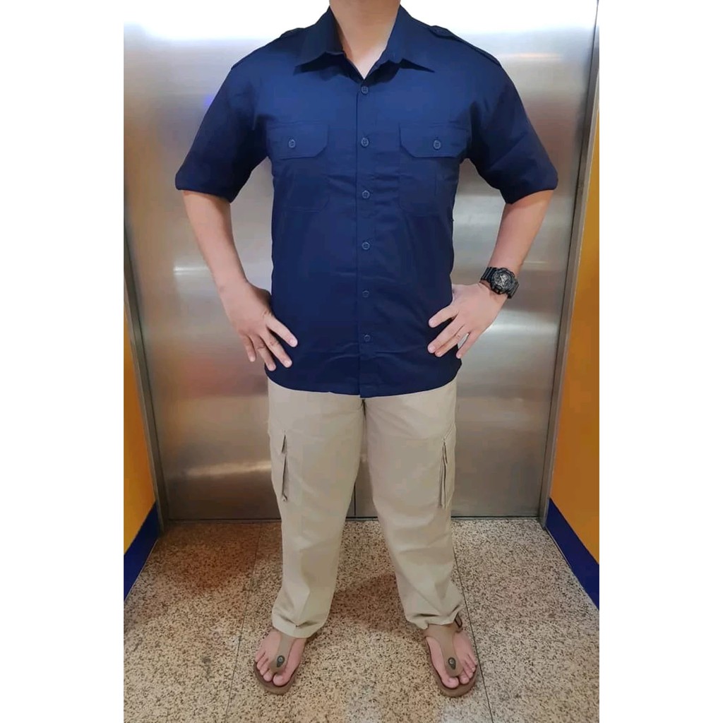 Seragam Dinas Harian Net Tv Trans Tv Navy Hitam Seragam Kerja Pdh Pendek