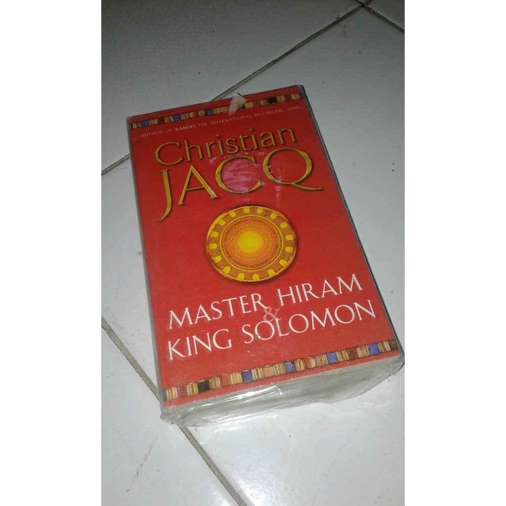 

ORIGINAL Novel inggris Master Hiram and King solomon - Christian Jacq