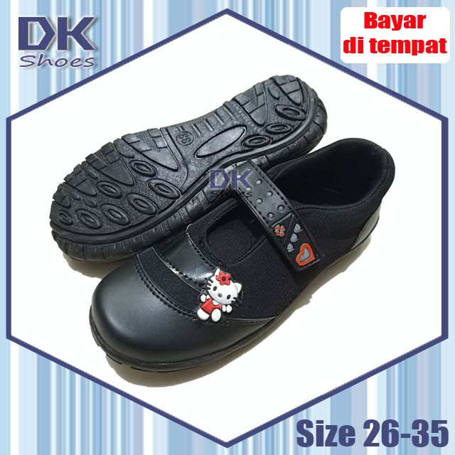 Viola Kitty 26-35 Sepatu Sekolah Hitam Anak Perempuan / Sepatu Hitam Kitty / Sepatu Flat Shoes Anak