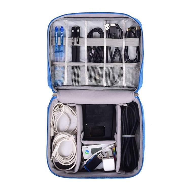 Tas Kabel Travel Gadget Organizer Travel Pouch Charger Camera 2 Layer Multifungsi travel pouch charger organizer cable gadget bag tas kabel charger casan USB Tas Kabel casan Charger Organizer Tragbare/Digital Storage Bag Serbaguna murah