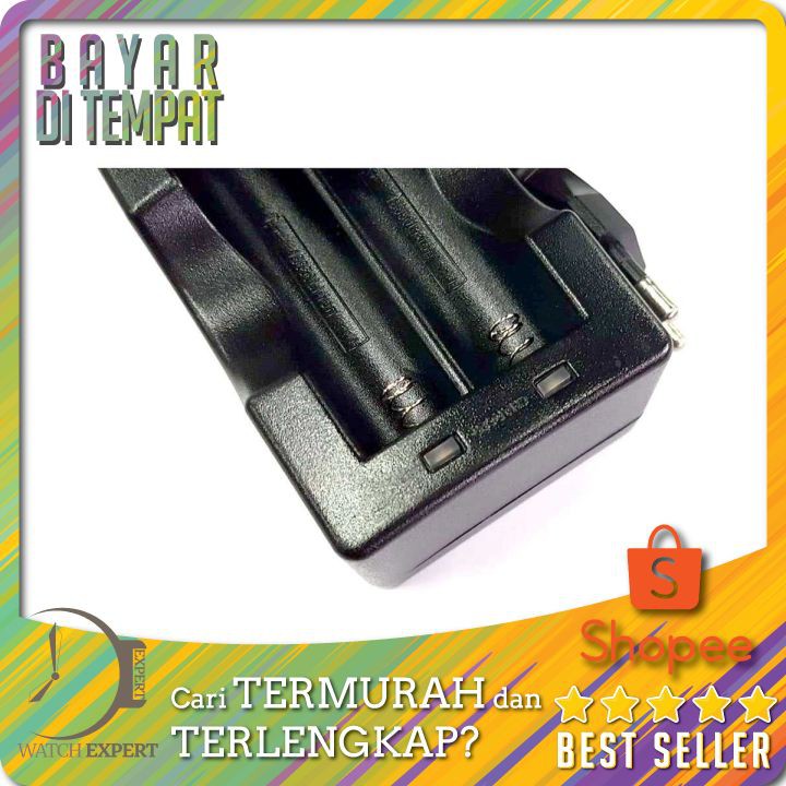 PROMO Charger Baterai Cell Charger 18650 Dual Slot