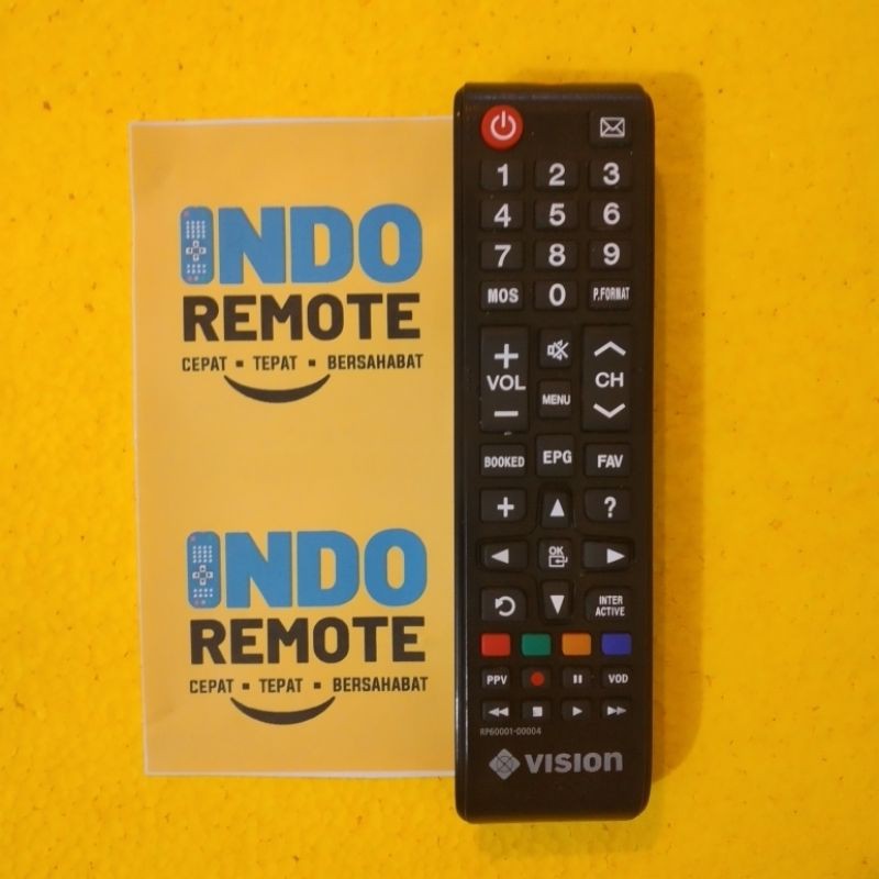 REMOTE TV PARABOLA DECODER VISION ORIGINAL