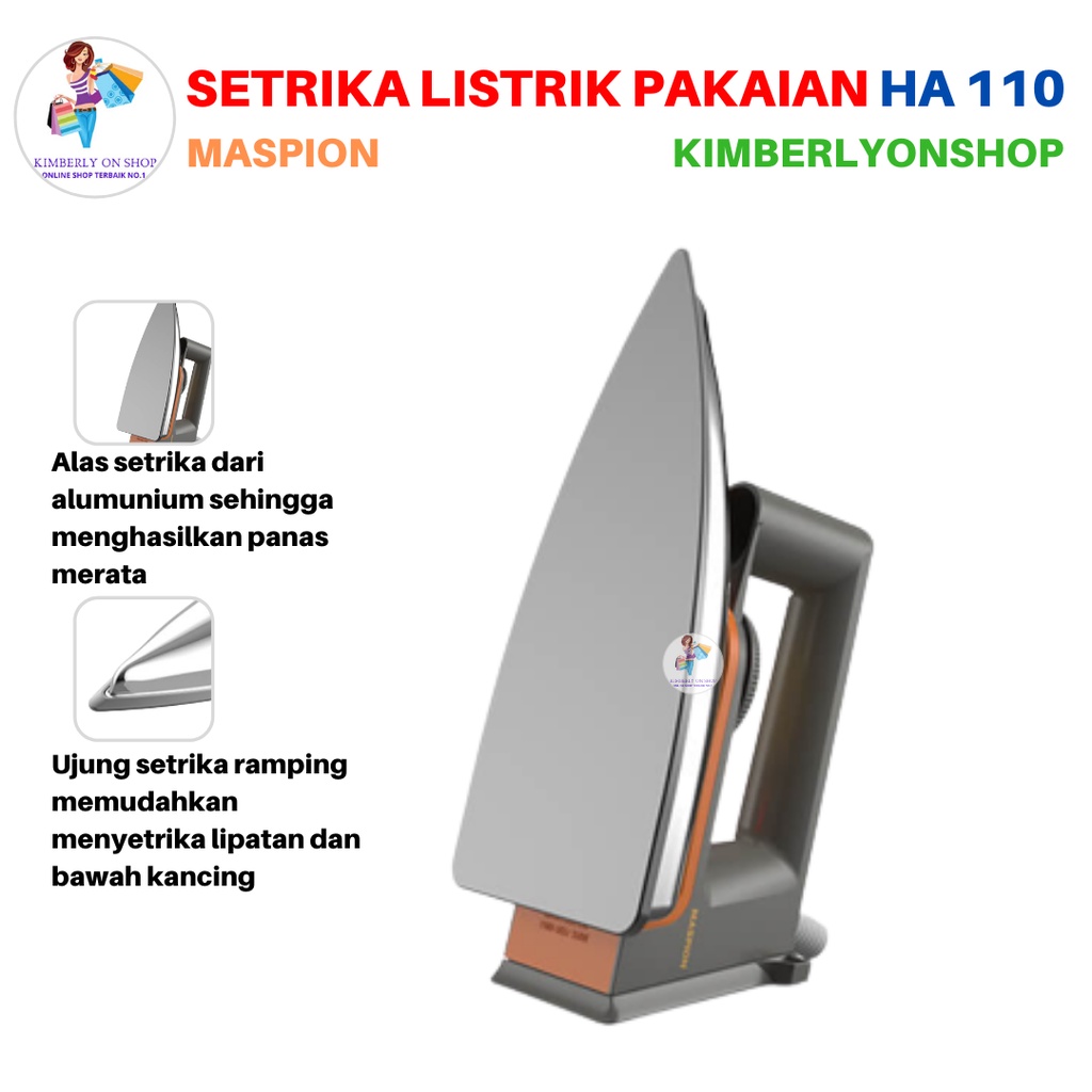 Setrika Listrik Gosokan Maspion HA 110