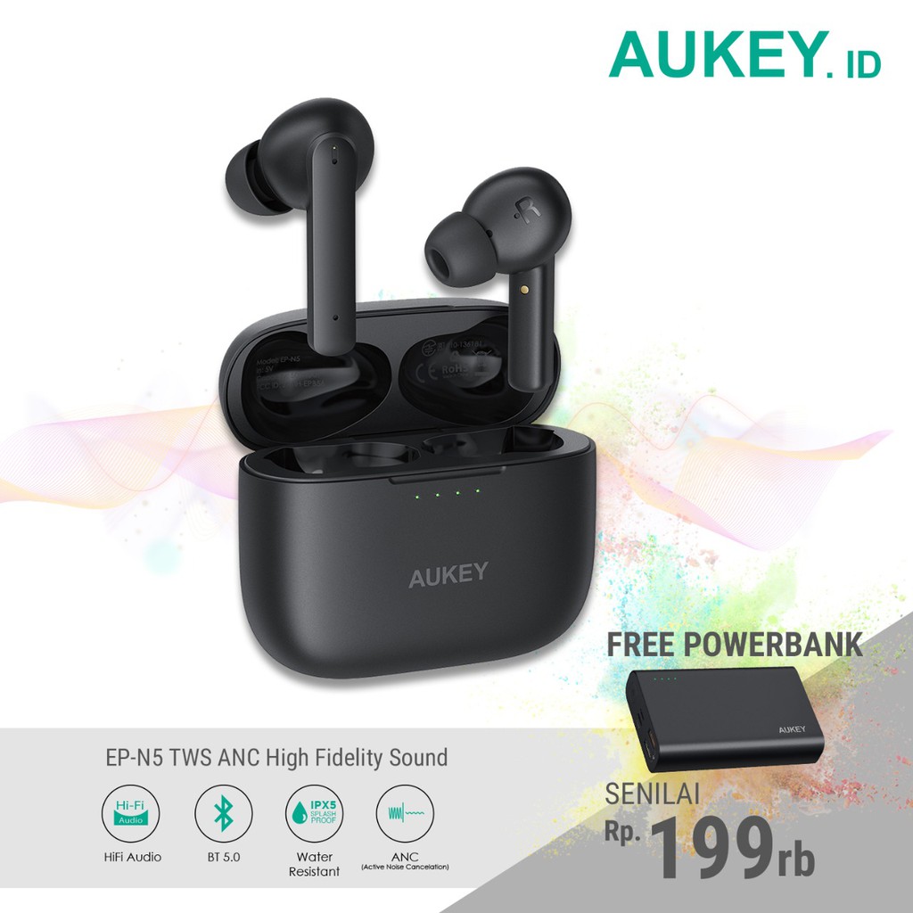 [PAKET] Aukey TWS EP-N5 - 500537 + Aukey Powerbank