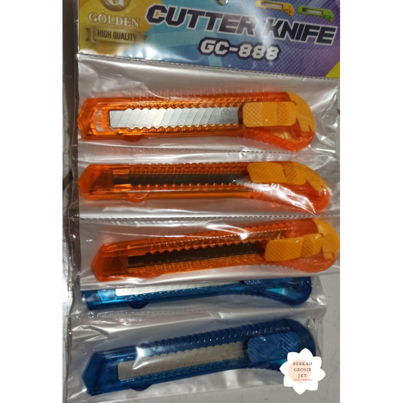 

BERKAH✨CUTTER BESAR 4WARNA PISAU CUTTER KNIFE WARNA TRANSPARAN