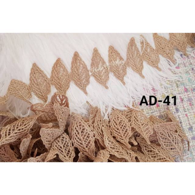 Daun Renda Gold AD-41, jual per 45 cm