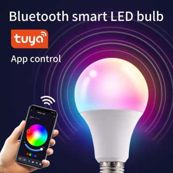 TUYA Smart Lampu LED Bluetooth RGB Lampu Bohlam RGB Smart Bulb Bluetooth Control E27 10 W - TY-10W