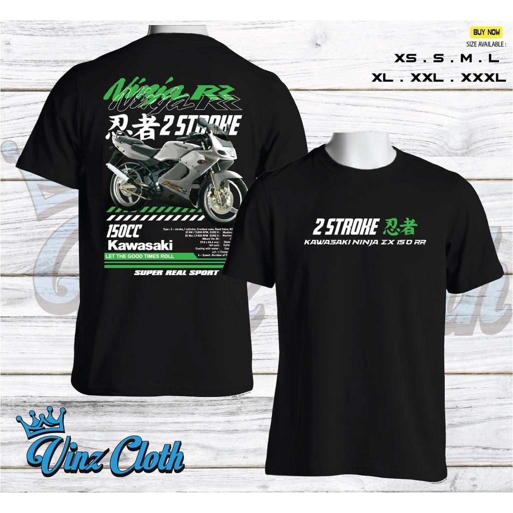 T-Shirt Kaos Baju Ninja ZX150RR Old Best Quality