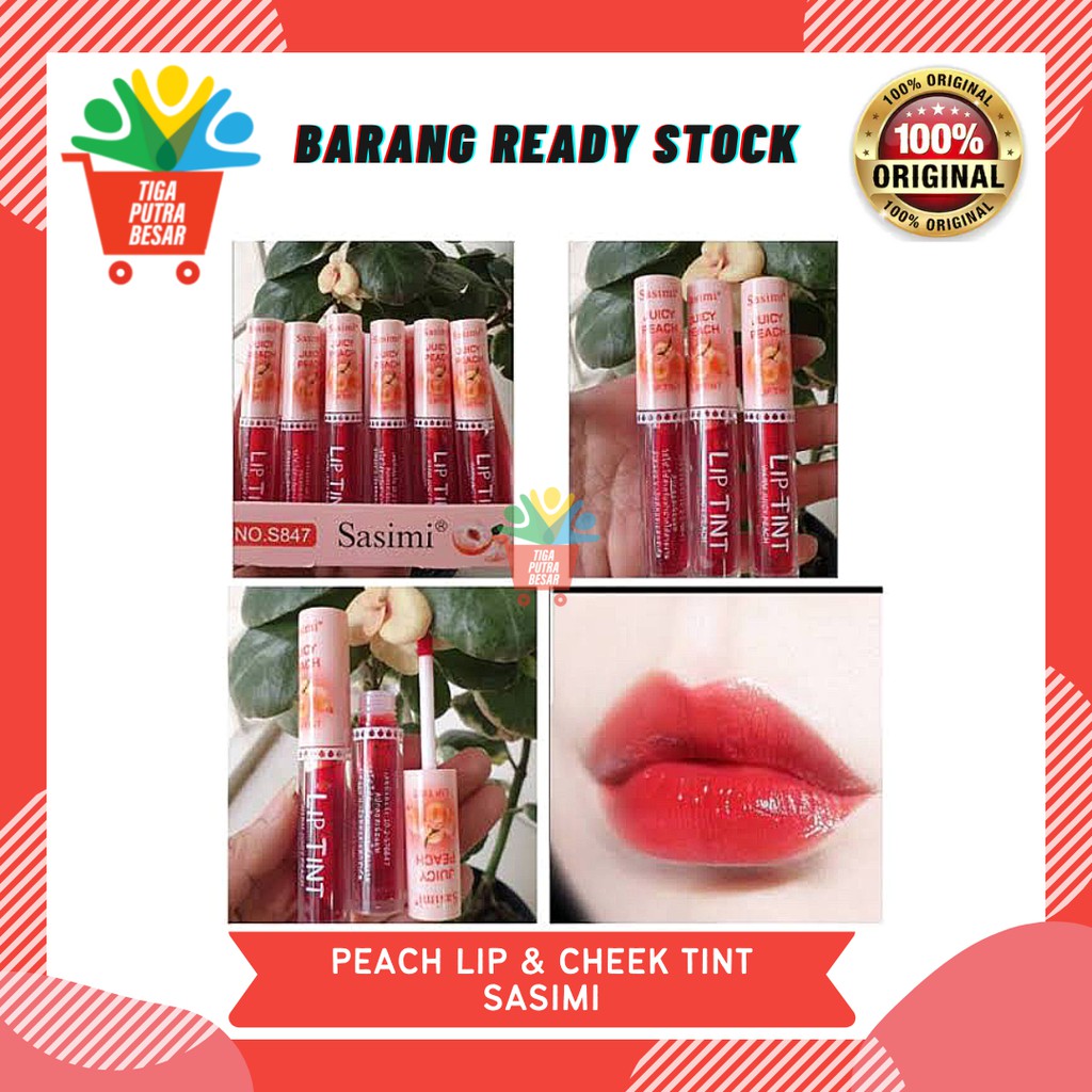 SASIMI PEACH LIP AND CHEEK TINT / LIPTINT KEKINIAN