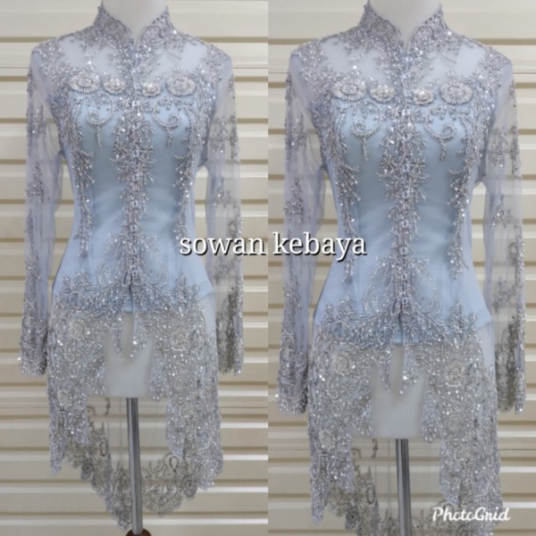 kebaya payet modern b05 - silver S Limited