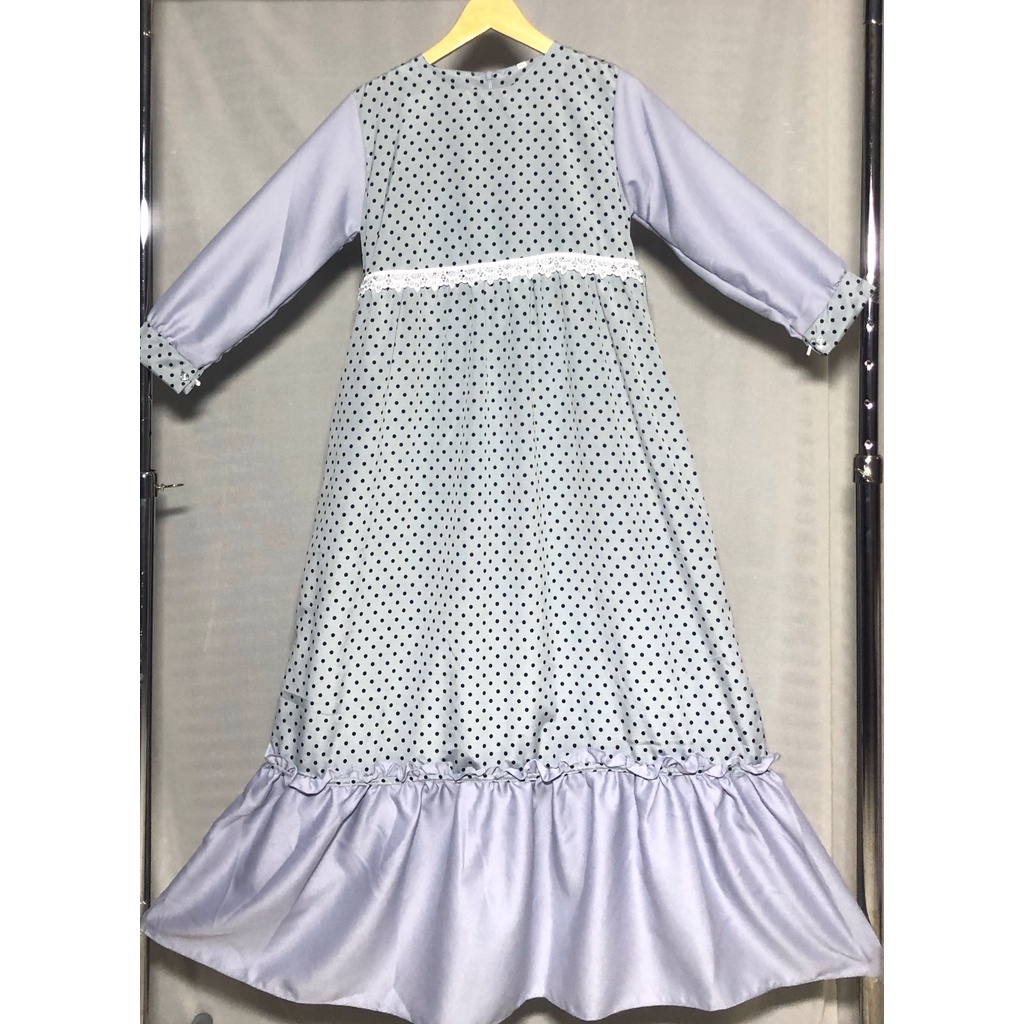 NAYAKA kids gamis anak muslimah perempuan tanggung long dress GAMIS SUSUN kid wanita anak usia 4 5 6 7 8 9 10 11 12 13 14 TAHUN tahun warna putih tulang bw hitam MINT dusty pink salem grey fashin muslim anak pesantren ngaji manasih maulid nabi