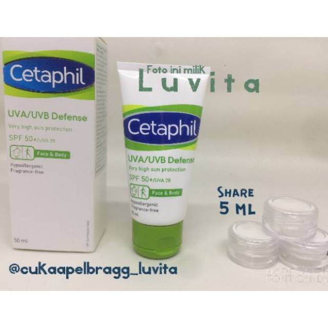 Cetaphil UVA/UVB Defence SPF 50+/UVA 28 SHARE in Jar 5 gram