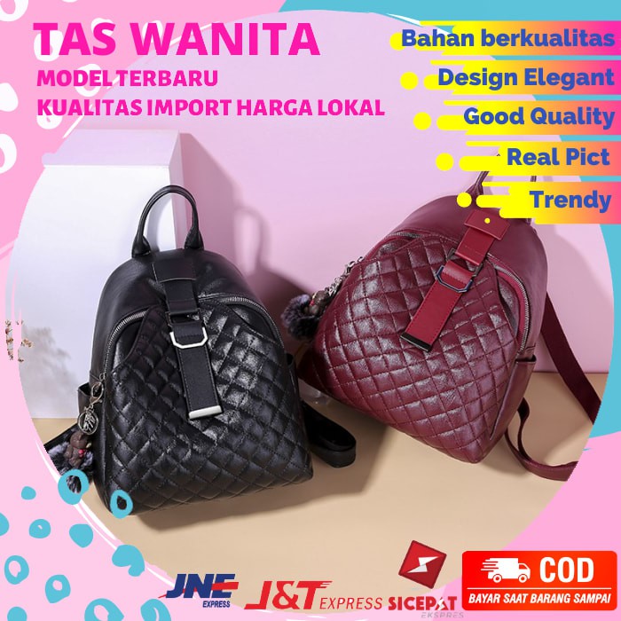 TAS WANITA TERBARU GN3229 GG1567 TAS RANSEL WANITA IMPORT TAS RANSEL MURAH NB157