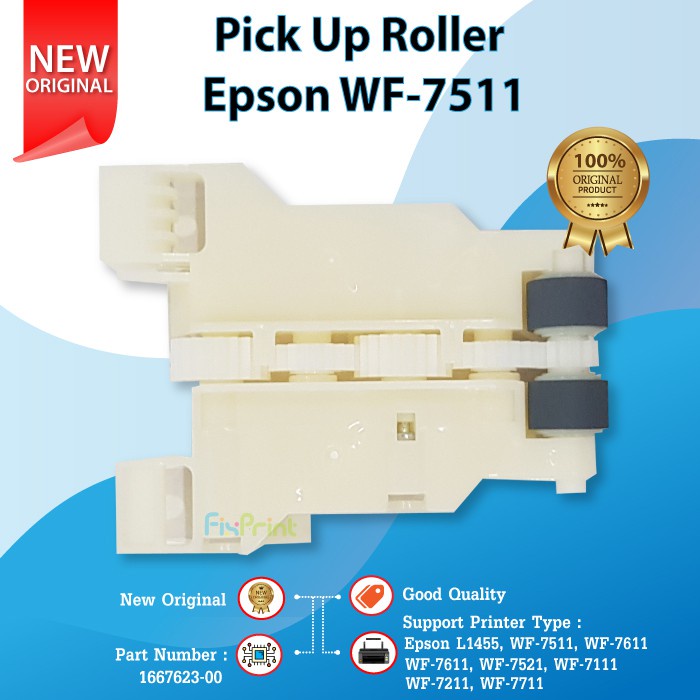 Pick Up Roller Epson L1455 WF7111 WF7211 WF7511 WF7511 WF7611 WF7521 WF7711, Part Number 1667623-00