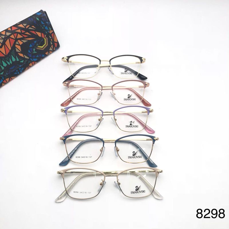kacamata frame besi wanita style Korea 8298 terbaru