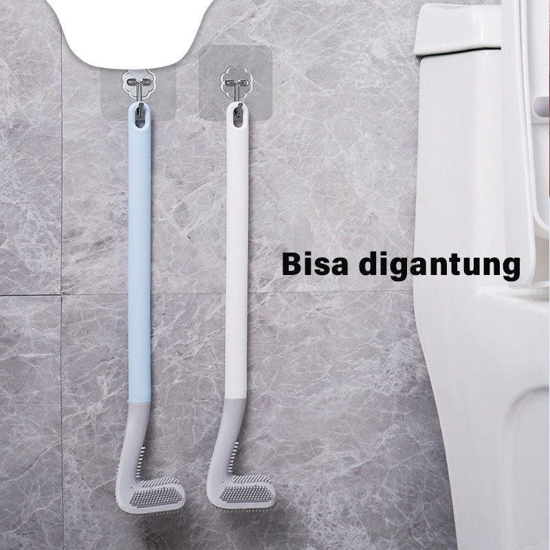 Sikat WC Silikon Brush Toilet Silicone Sikat Pembersih Kamar Mandi