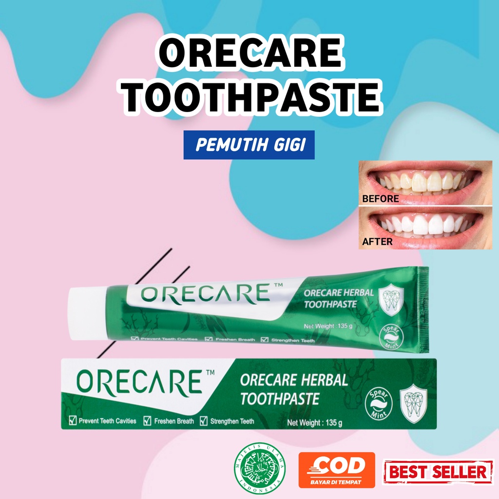 Pasta Gigi Orecare Odol Pemutih Gigi Penghilang Karang Gigi Odol Tiens Original Ampuh