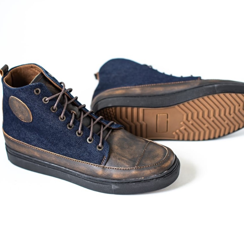 SEPATU BOOTS SNEAKERS PIEDE OKOCHA ORIGINAL LEATHER GENUINE BRUSH OFF