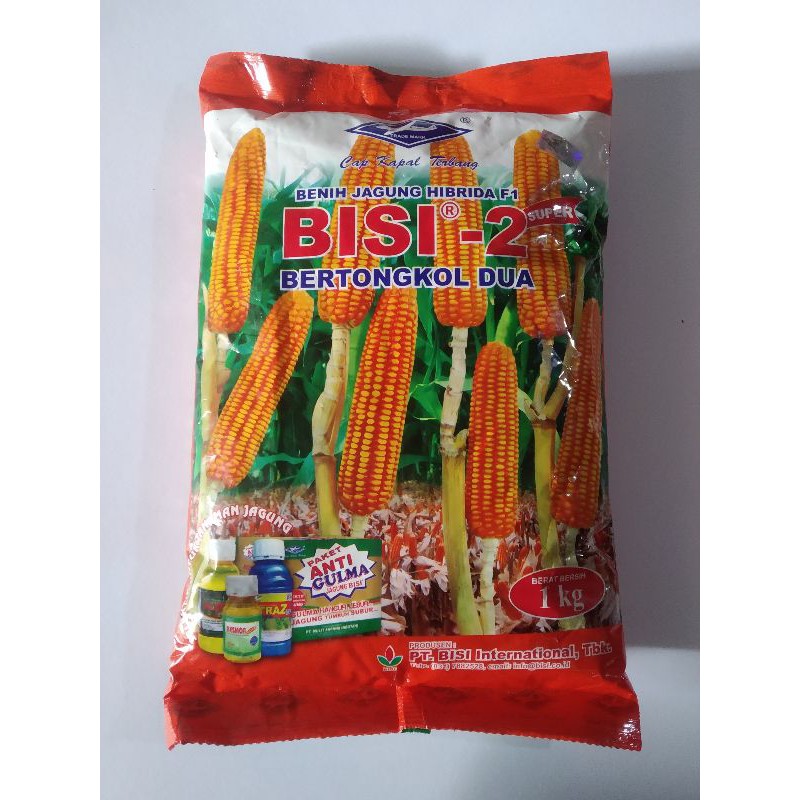 Bibit Jagung Tongkol Bisi 2 Kemasan 1kg/Benih Jagung Tongkol Bisi 2 1kg/1 kg Benih Jagung Bisi 2