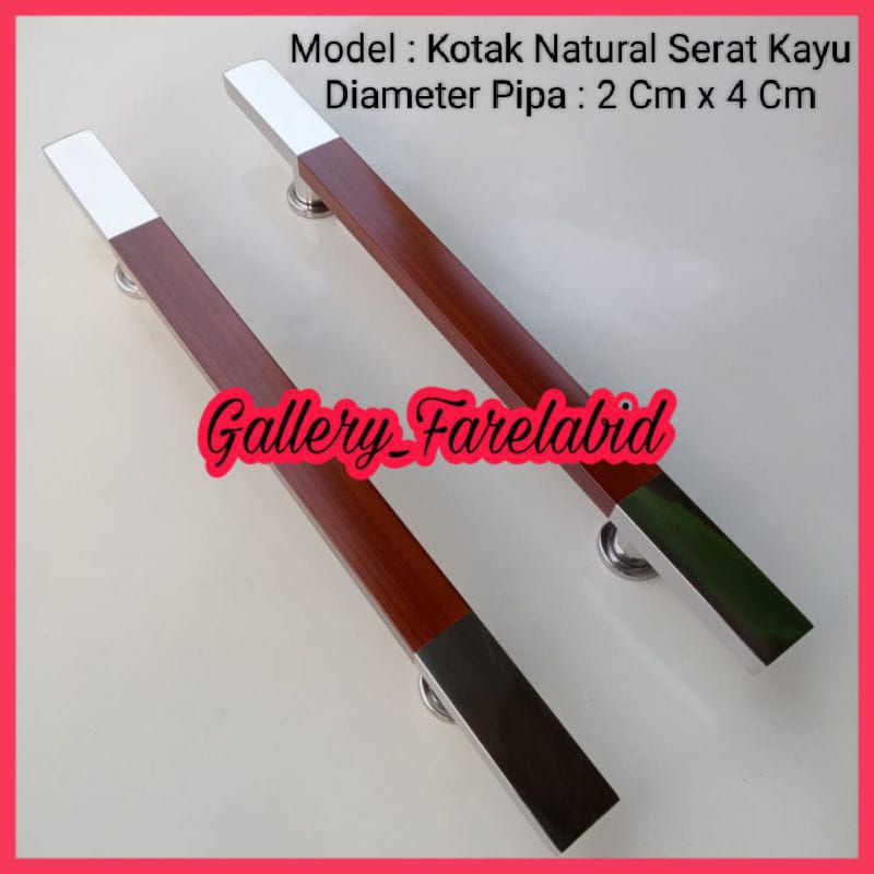 1 Meter Handle Pintu Rumah Stainless Steel Kotak Gagang Pintu Rumah Modern 100 Cm Pegangan Pintu Kupu Tarung 80 Cm Tarikan Pintu Rumah Utama Minimalis