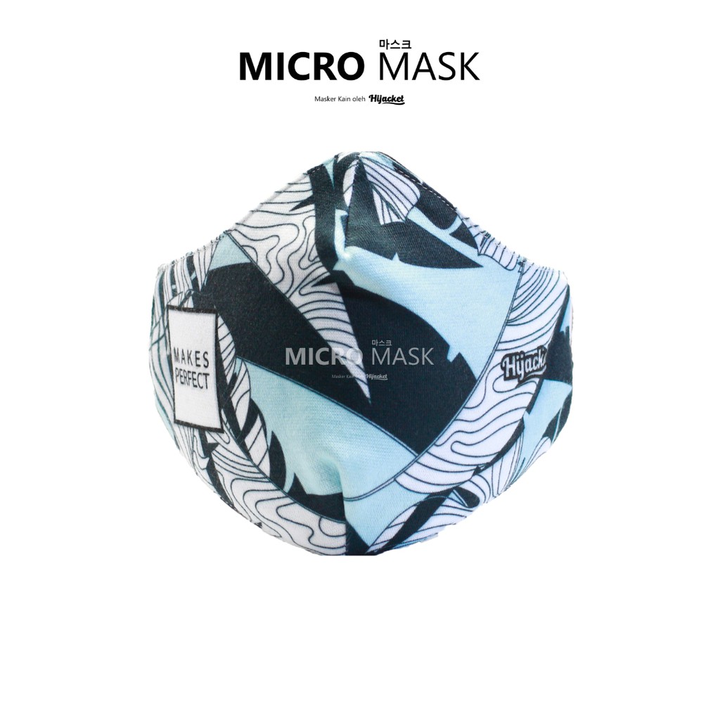 Hijack Mask Face Mask Cloth Cotton Anti Haze Dust Mouth Leaves Blue Series Topeng Muka Kain-4