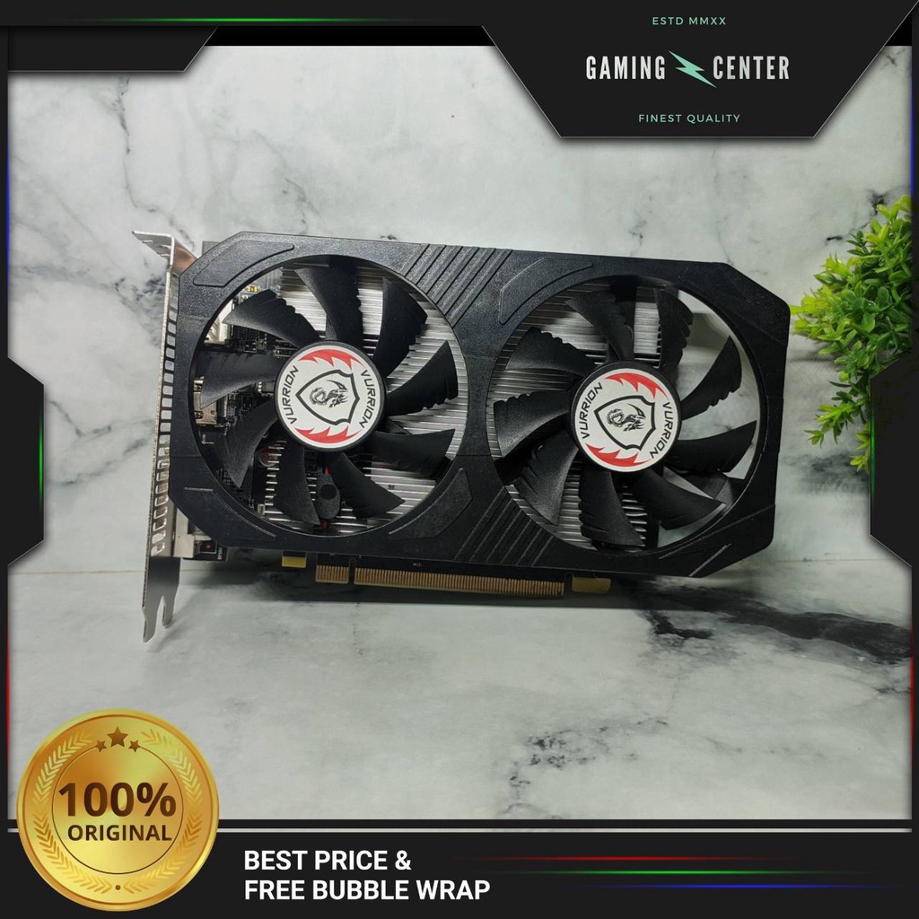 VGA Vurrion RX 560 4GB Dual Fan GDDR5 Fullset Mulus Terawat (Performa Diatas GTX 1050 2GB)