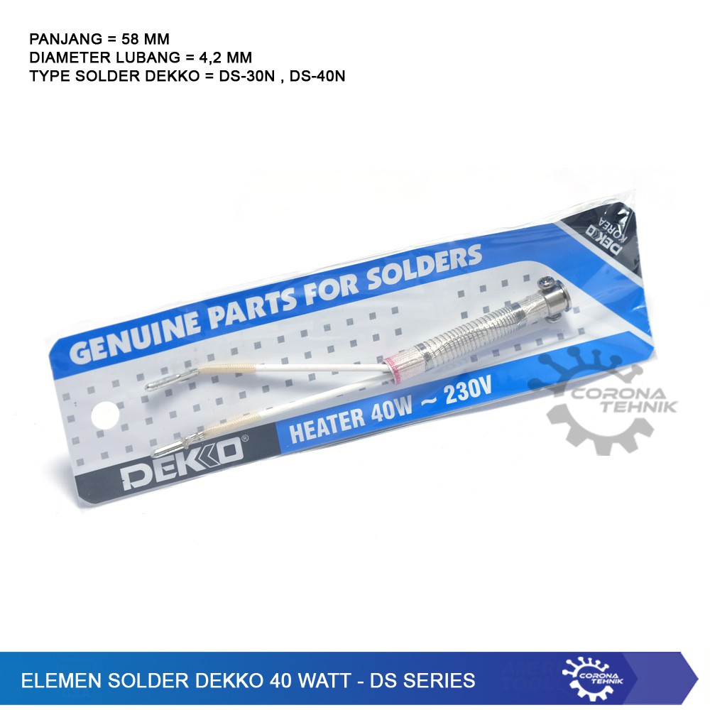 Elemen Solder Dekko 40 Watt - DS Series