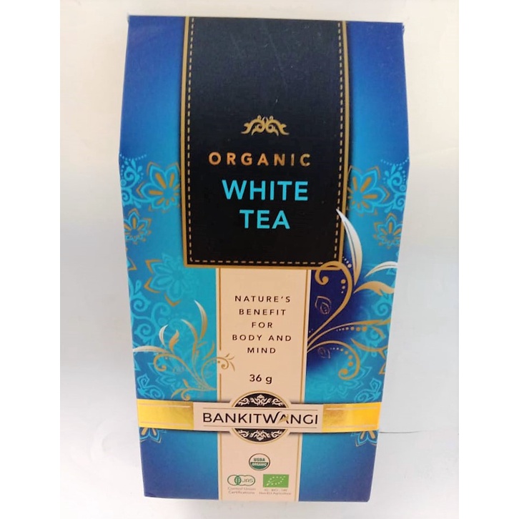 

BANGKITWANGI ORGANIC WHITE TEA PREMIUM 36 GR / NATURE'S BENEFIT FOR BODY AND MINT