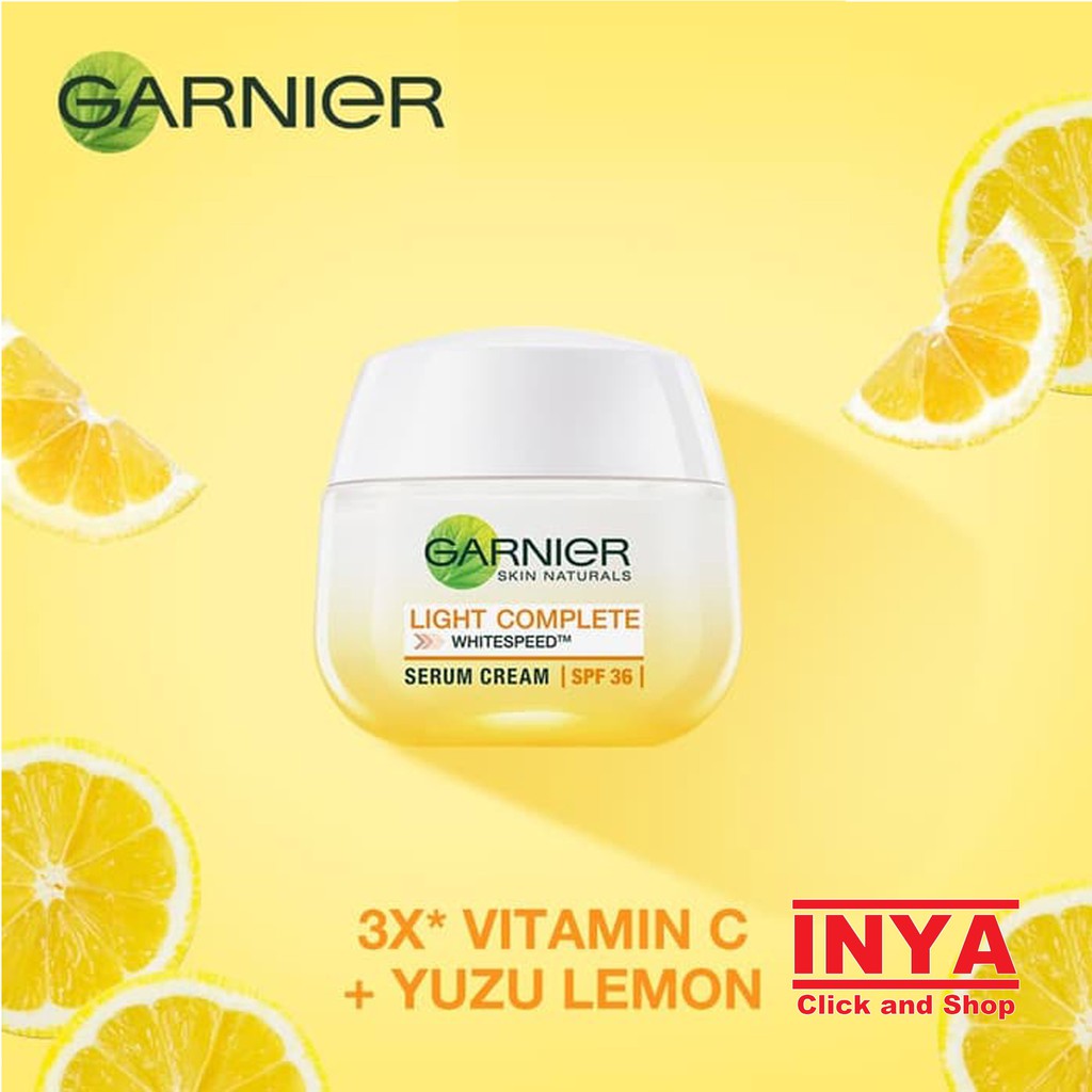 GARNIER LIGHT COMPLETE YUZU WHITENING SERUM DAY CREAM SPF36 50ml