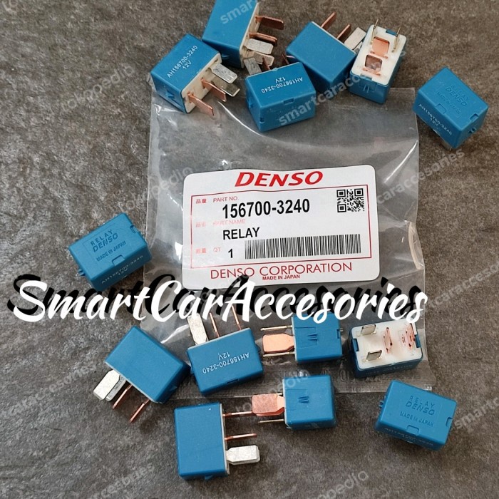 Relay Denso 12V 4 Kaki Biru Ac Power Lampu Mobil Original Japan Sae