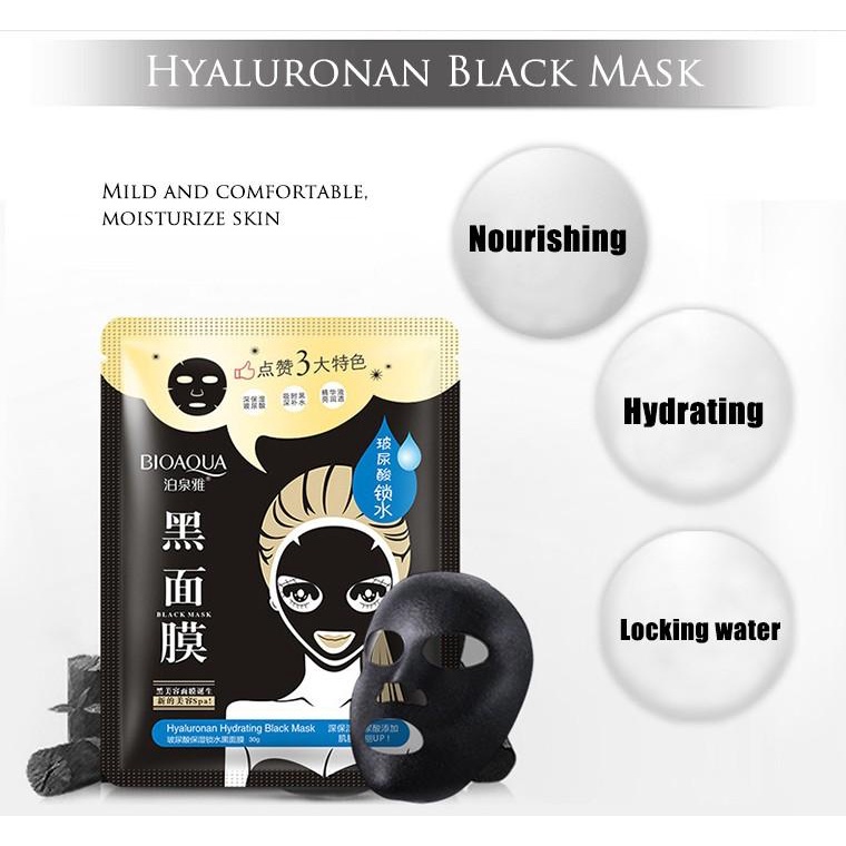 BLACK MASK / MASKER WAJAH / PELEMBAB WAJAH