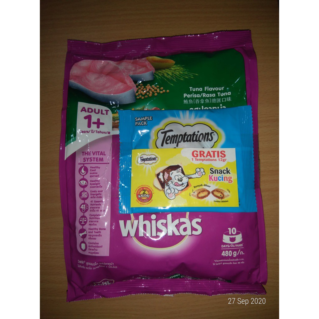 Whiskas Adult Tuna 480 gr