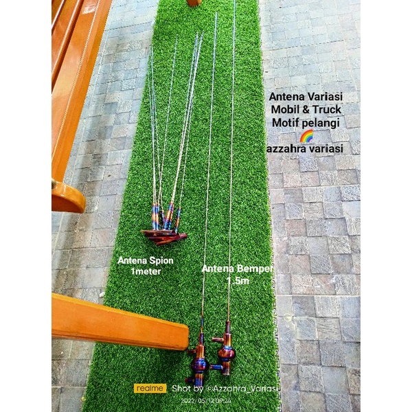 ANTENA TOPPERS/ANTENA VARIASI MOBIL DAN TRUCK MOTIF PELANGI & ORIGINAL PANJANG 1M(SPION TRUCK) PANJA