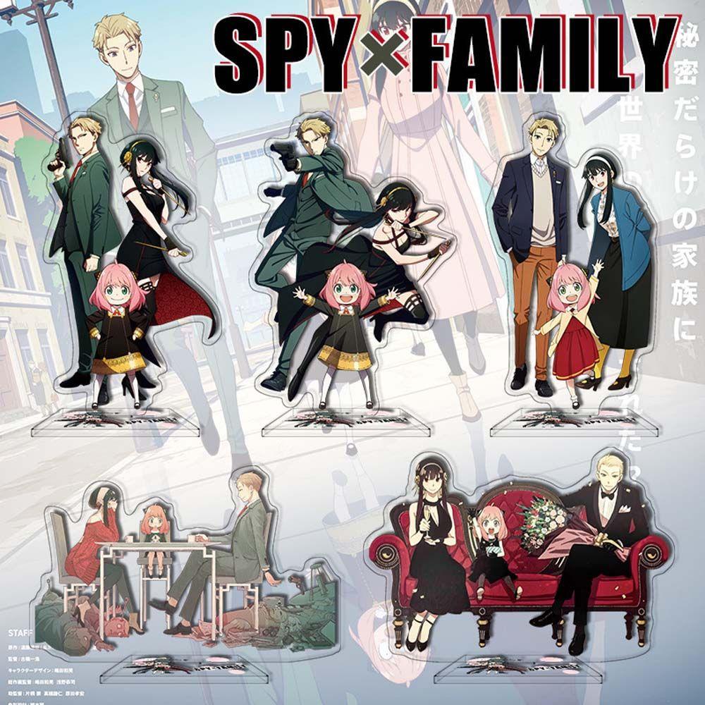 Lanfy Acrylic Stand Figure Action Figure Akrilik Desktop Standing Card Yor Forger Loyor Loid Dekorasi Figure Model Mainan