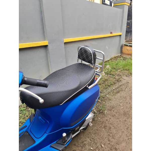 BACK RACK RAK BEHEL VESPA MATIC LX 125 CROM PLUS BANTALA