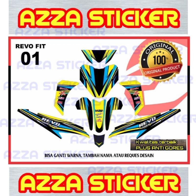 Sticker Striping Decal Revo Fit Full Body, Sticker Decal Revo Full Body, Decal Revo Fit 01