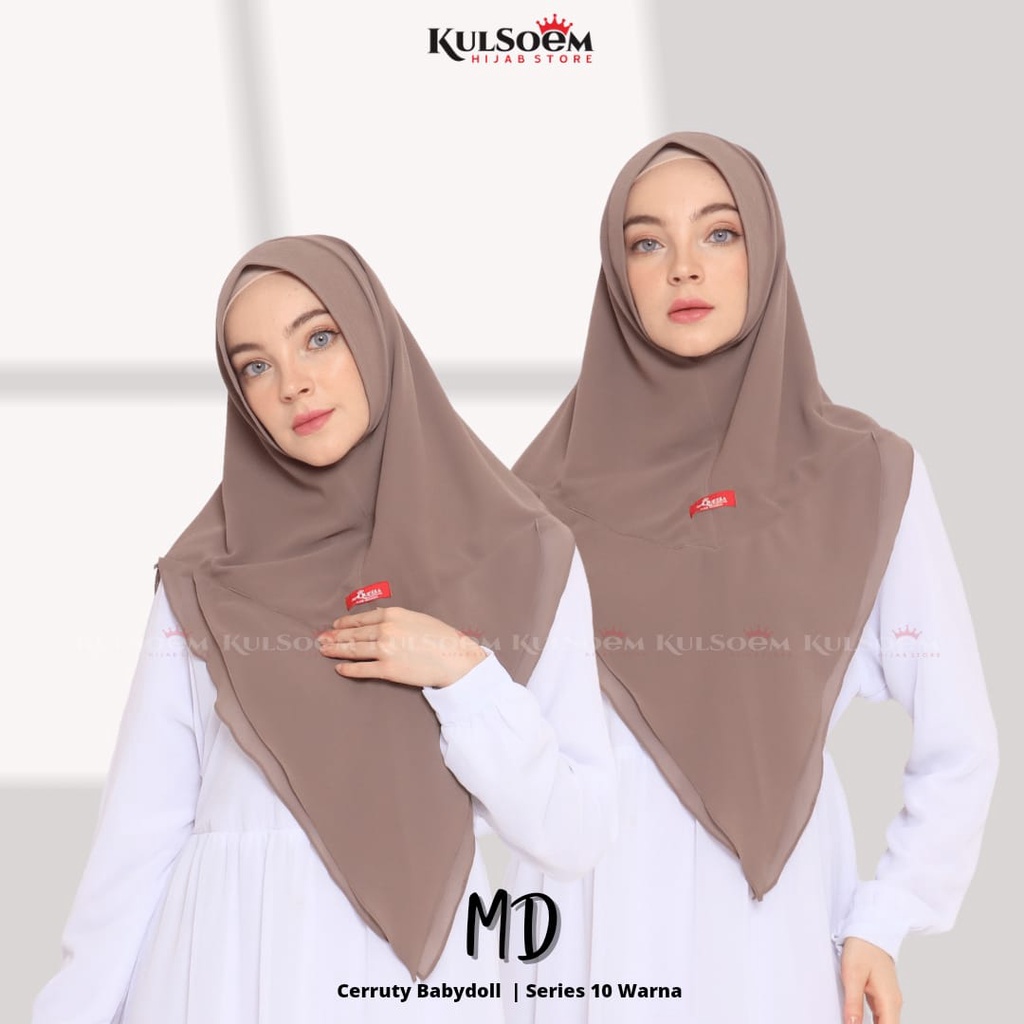 Hijab Instan Khimar MD 2 layer Ceruty Ori Anquella Hijab