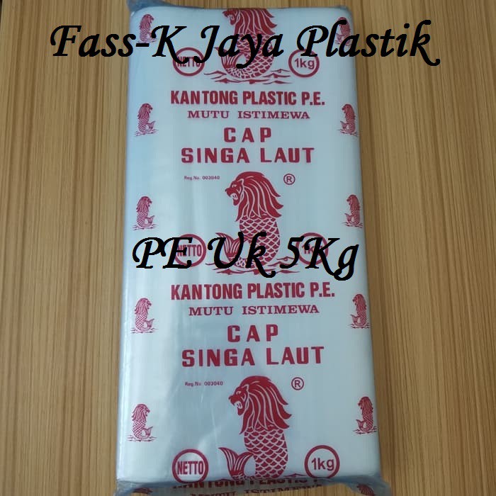 Plastik PE bening ukuran 30x50 (5kg)