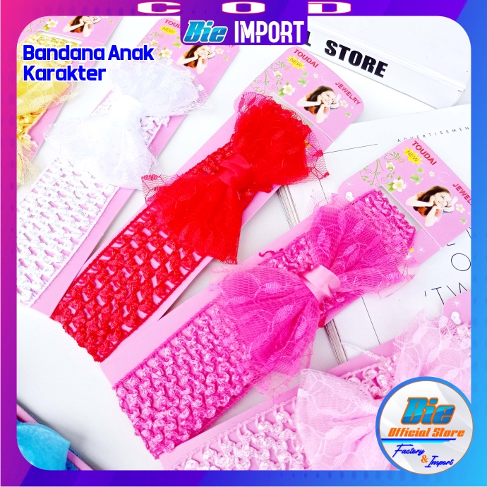 Bandana Anak Rajut Pita  Impor Best Seller