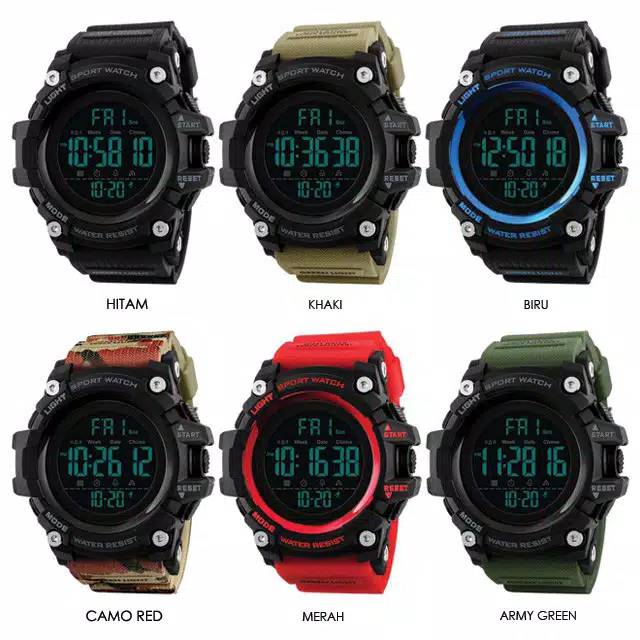 SKMEI 1384 ORIGINAL Jam Tangan Pria SKMEI Digital LED