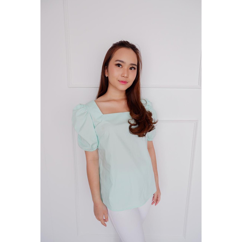 BLOUSE WANITA - ATASAN BAJU WANITA BAHAN KATUN [ JOSIE TOP ] - HAZEL CLOTHING-5