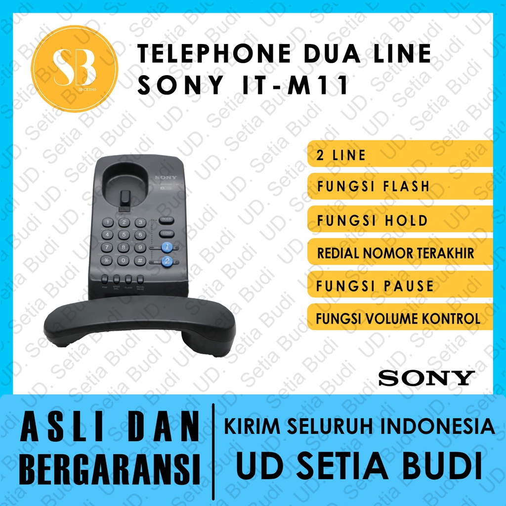 Telephone Dua line Sony IT-M11 Asli