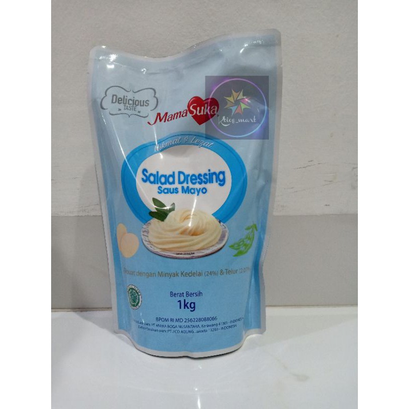 

Kelloggs Mamasuka Salad Dressing Mayonnaise 1kg/minyak kedelai & telur/nikmat& lezat