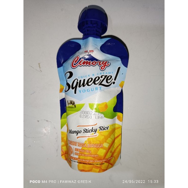 Cimory Squeeze Yoghurt 120 gr Original Strawberry blueberry Mango Stick Rice