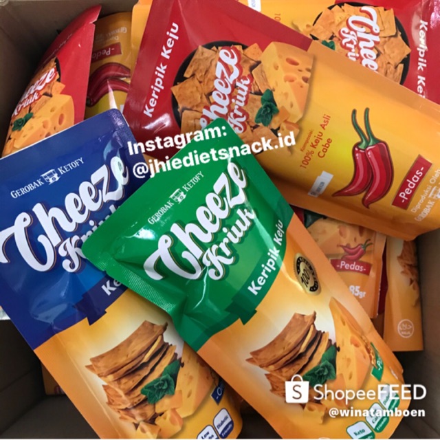 Cheeze Kriuk Cemilan Diet Lowcarb Keto Debm Cheese Keju Asli Shopee Indonesia